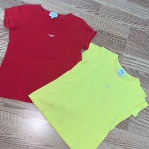2 Armani Junior shirts